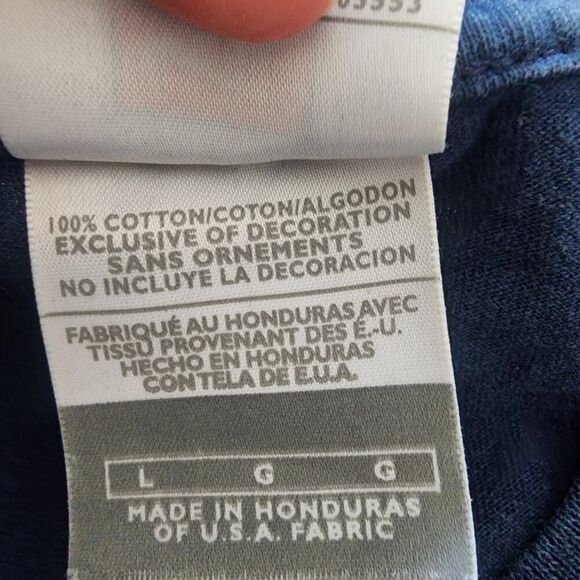 Nike 2006 Notre Dame Fiesta Bowl Tostitos blue short sleeve t-shirt size L - Picture 7 of 8